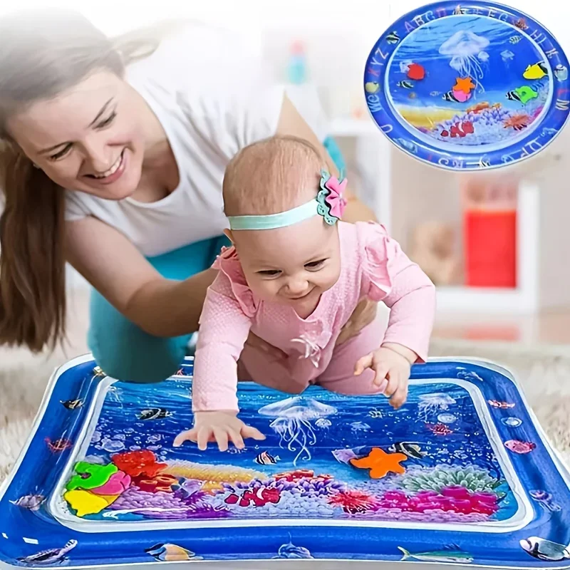 Play Mat Neoprene - Infinno Inflatable Tummy Time Mat Premium