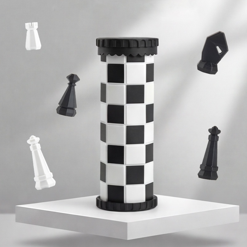 Board Game Cafe - Travel Storage Can International Chess Set