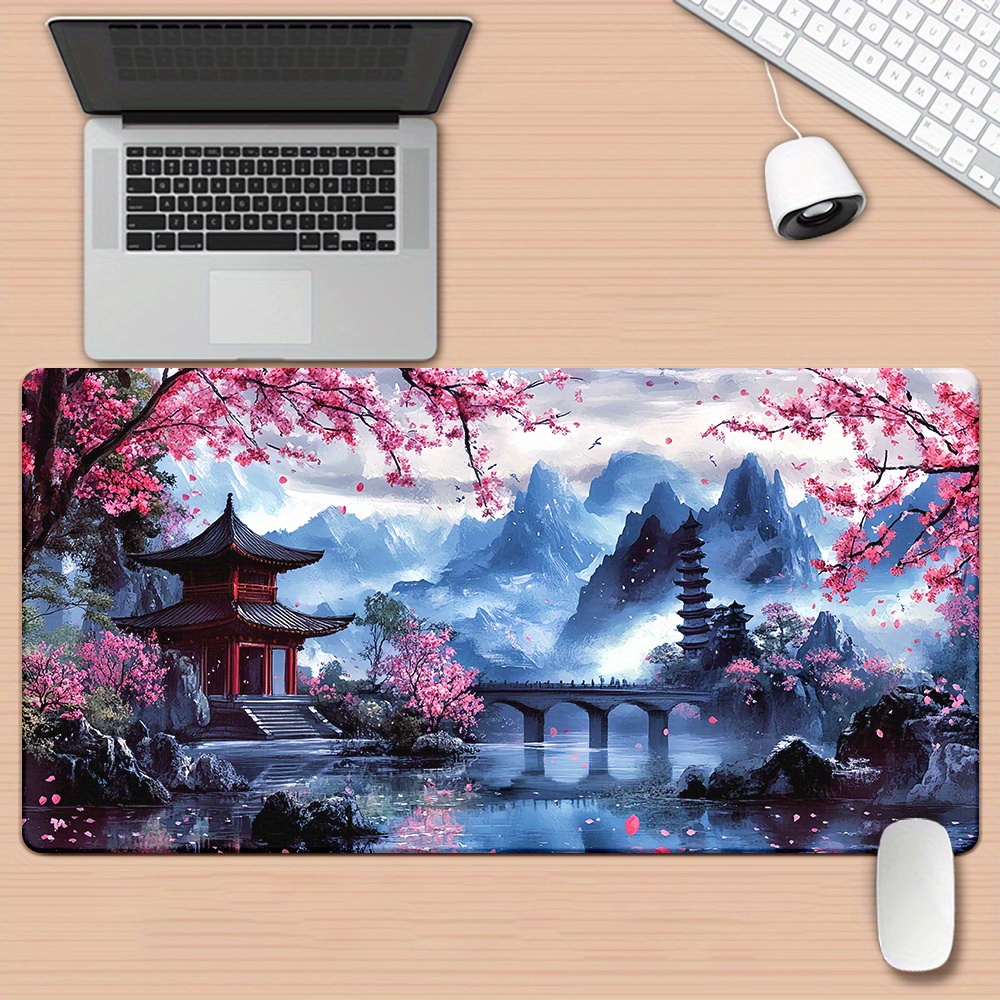 Cherry Blossom Ink Painting La - đánh giá và giá Play Mat Neoprene
