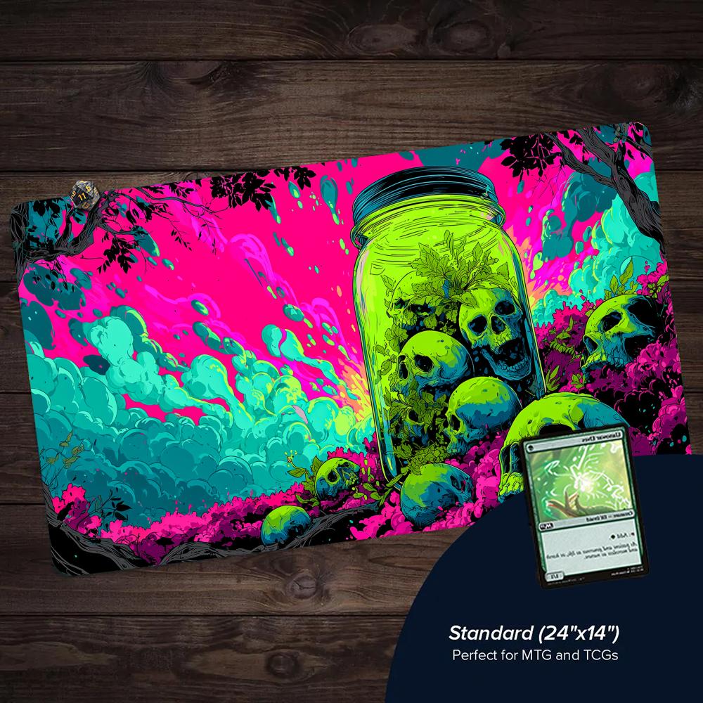 Neon Jungle and Skull Bottles  - đánh giá và giá Play Mat Neoprene