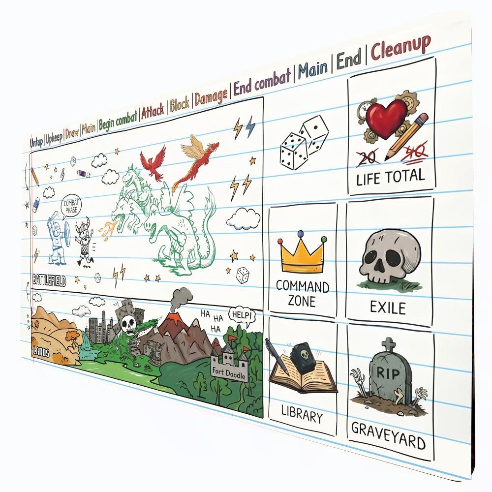 Doodled in Notebook Funny Magi - đánh giá và giá Play Mat Neoprene