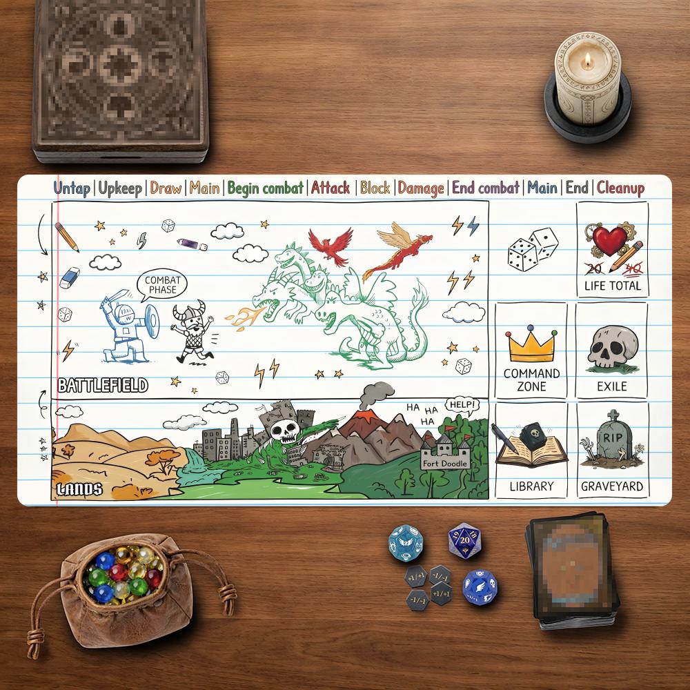 Doodled in Notebook Funny Magi - đánh giá và giá Play Mat Neoprene