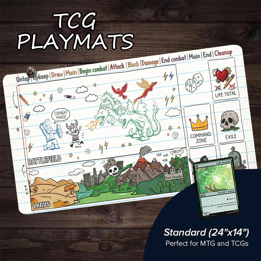 Doodled in Notebook Funny Magi - đánh giá và giá Play Mat Neoprene